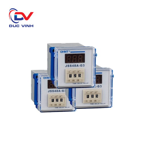 300087 - Rơ le thời gian ON Delay theo giá trị cài đặt JSS48A-2Z AC/DC100V-240V 1s~99min99s 1min~99h99min 0.01s~99.99s