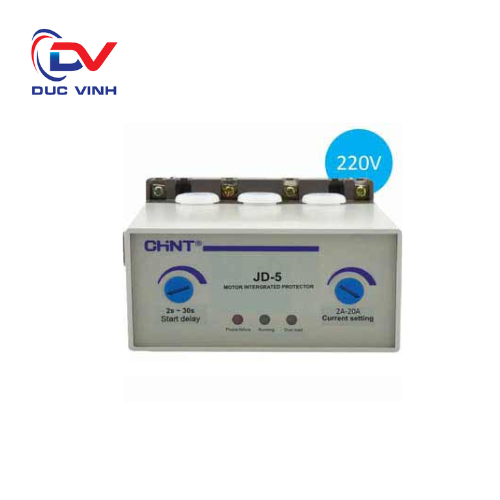 282060 - Rơ le bảo vệ động cơ JD-5 2A-20A AC220V