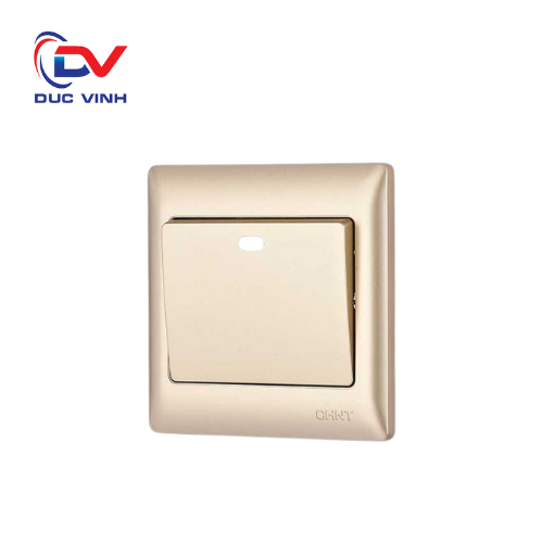 737452 - Bộ công tắc đơn 2 chiều 10AX 250V màu vàng