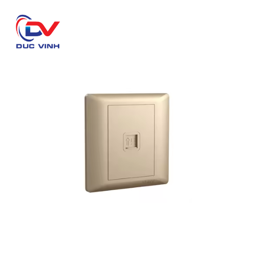 737515 - Bộ ổ cắm mạng đơn Cat 5 màu vàng