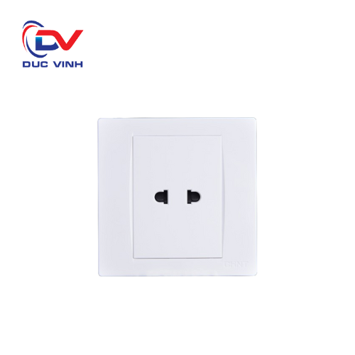 737076 - Bộ ổ cắm đơn 2 chấu 10A 250V màu trắng