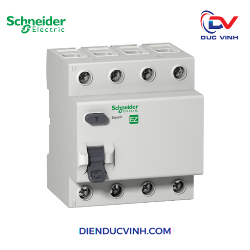 Easy9 RCCB 4P 40A 30MA AC-type 400V