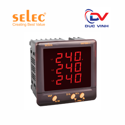 [VAF39A] Đồng hồ đo điện áp, dòng điện và tần số Selec VAF39A
