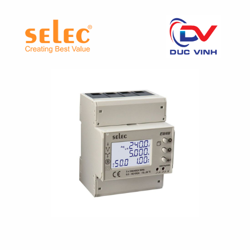 [EM4M-3P-C-100A] Đồng hồ đo điện đa năng Selec EM4M-3P-C-100A