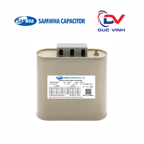 [SMS-4150100KT] Tụ bù dầu 1P/3P 10kVar 415V - SMS-4150100KT - SAMWHA