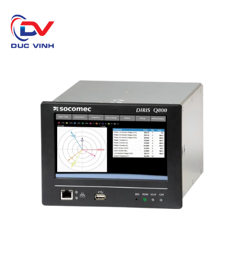 48250100 - Đồng hồ đa năng DIRIS Q800 - Phân tích chất lượng điện Socomec