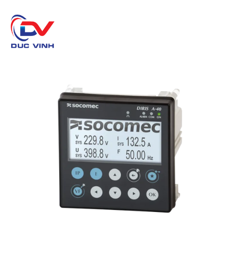 48250500 - Đồng hồ đa năng DIRIS A40 - RS485 MODBUS -3I 20 Socomec