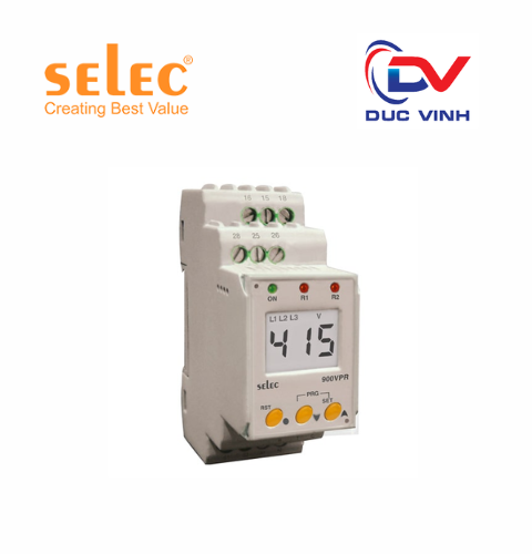 Rơ le bảo vệ điện áp và tần số Selec 900VPR-2-280/520V