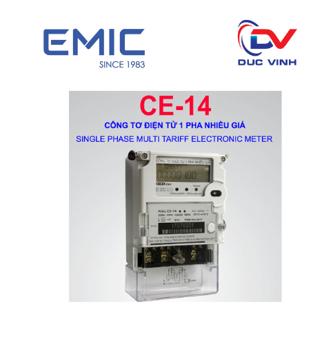 Công tơ điện tử 1 pha nhiều biểu giá CE-14
