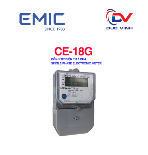 Công tơ điện tử 1 pha 2 dây CE-18G