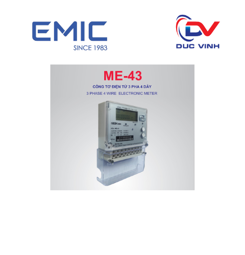 CÔNG TƠ ĐIỆN TỬ 3 PHA 4 DÂY ME-43