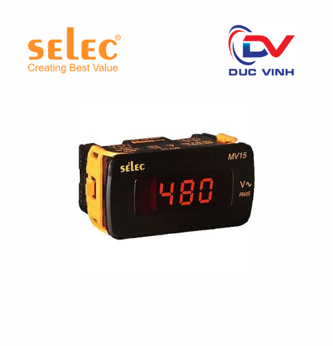 Đồng hồ đo điện áp hiển thị số màn LED SELEC MV15