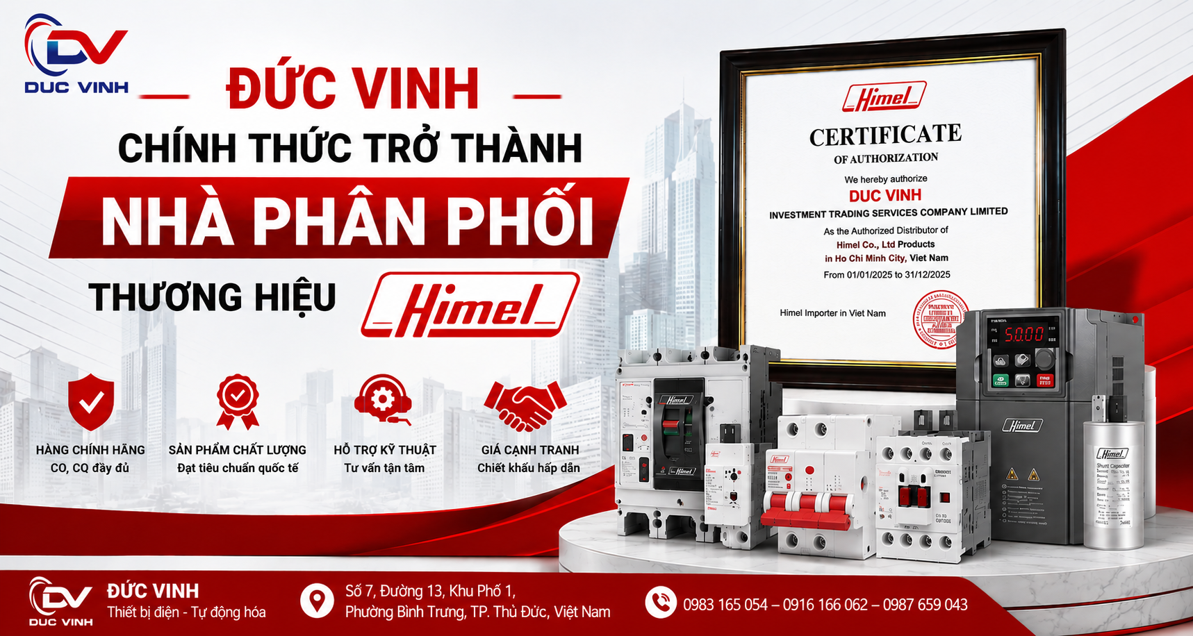 ĐỨC VINH CHÍNH THỨC TRỞ THÀNH NHÀ PHÂN PHỐI THƯƠNG HIỆU HIMEL