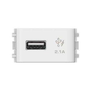 Ổ cắm sạc USB 2.1A đơn Schneider 3031USB_WE