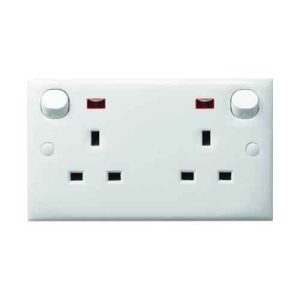 Ổ cắm công tắc có đèn báo E25N-WE-G19