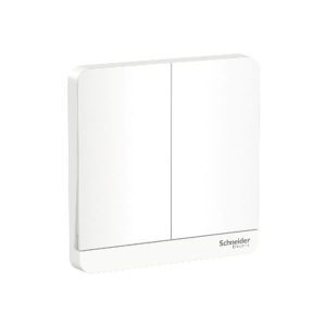 Công tắc đôi 1 chiều có đèn Schneider E8332L1LED_WE_G19