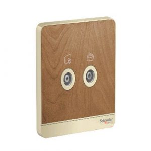 Ổ cắm tivi đôi Schneider E8332TV_WD_G19