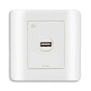 Ổ sạc USB đơn 2.1A Schneider E8431USB_WE_G19