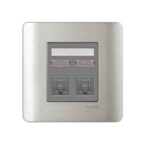 Ổ Cắm Mạng + Điện Thoại E8432TDRJS_6SA_G19