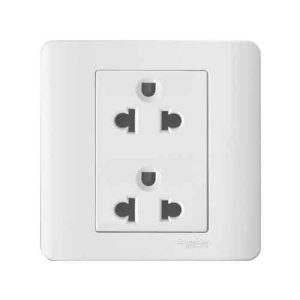 Ổ cắm đôi 3 chấu 16A Schneider E84426UES2_WE_G19