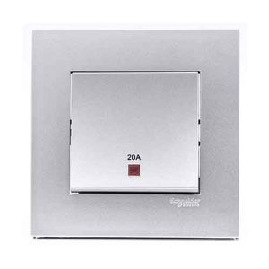 Công tắc đơn 2 cực 20A Schneider KB31D20NE_AS_G19