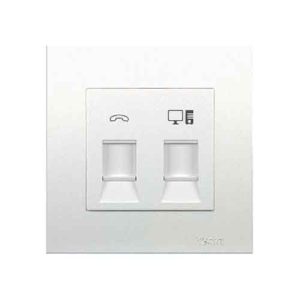 Ổ cắm điện thoại và mạng Cat5e Schneider KB32TS_RJ5E