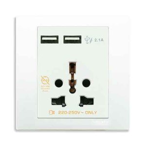 Ổ cắm đa năng và USB KB42616USB_WE_G19