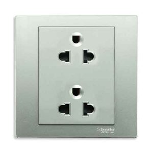 Ổ cắm đôi 3 chấu 16A Schneider KB426UES2_AS_G19
