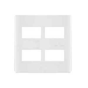 Mặt cho 4 thiết bị, size S Schneider A84T04L_WE_G19