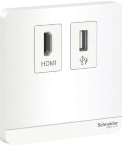 Ổ cắm HDMI & USB Schneider E8332HDUSB_WE_G19