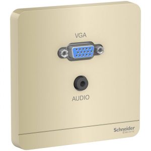 Ổ cắm VGA & mini audio Schneider E8332HD15PH_WG_G19