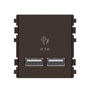 Ổ sạc USB 2.1A đôi Schneider 8432USB_BZ size M