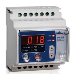 Rơ le bảo vệ dòng rò Mikro DIN310-230A (0.03-10A)