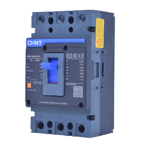 Aptomat khối Chint NXM-160S/3300 160A 3P 36kA bảo vệ quá tải ngắn mạch chính hãng