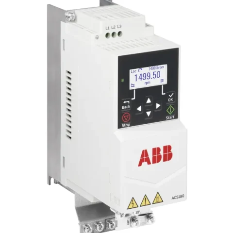 Biến tần ABB ACS180-04S-03A7-1 PN: 0.55, IN: 3.5A - 1 pha 220V 0.55KW có màn hình