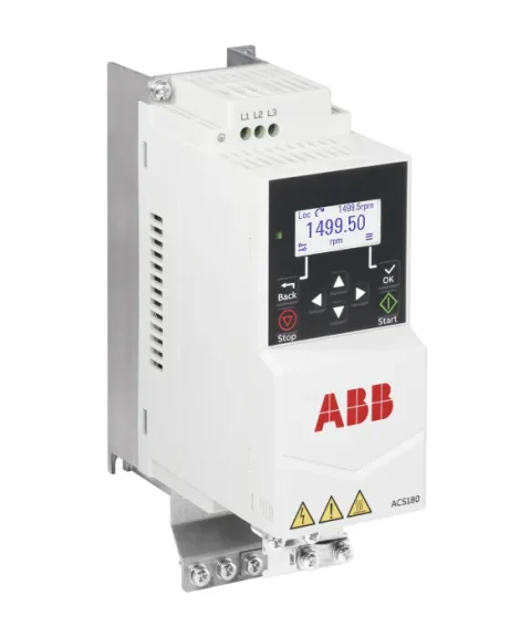 Biến tần ABB ACS180-04S-03A7-1 PN: 0.55, IN: 3.5A - 1 pha 220V 0.55KW có màn hình