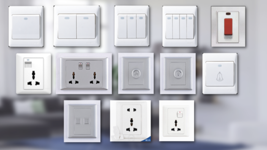 Công tắc ổ cắm CHINT 285448 thiết kế hiện đại chất lượng cao bền bỉ