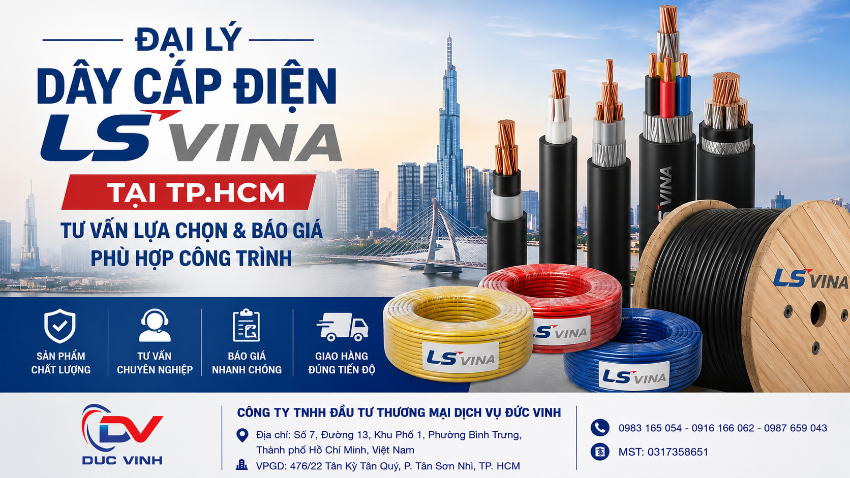 Đại Lý Dây Cáp Điện LS VINA Tại TP.HCM – Tư Vấn Lựa Chọn & Báo Giá Phù Hợp Công Trình