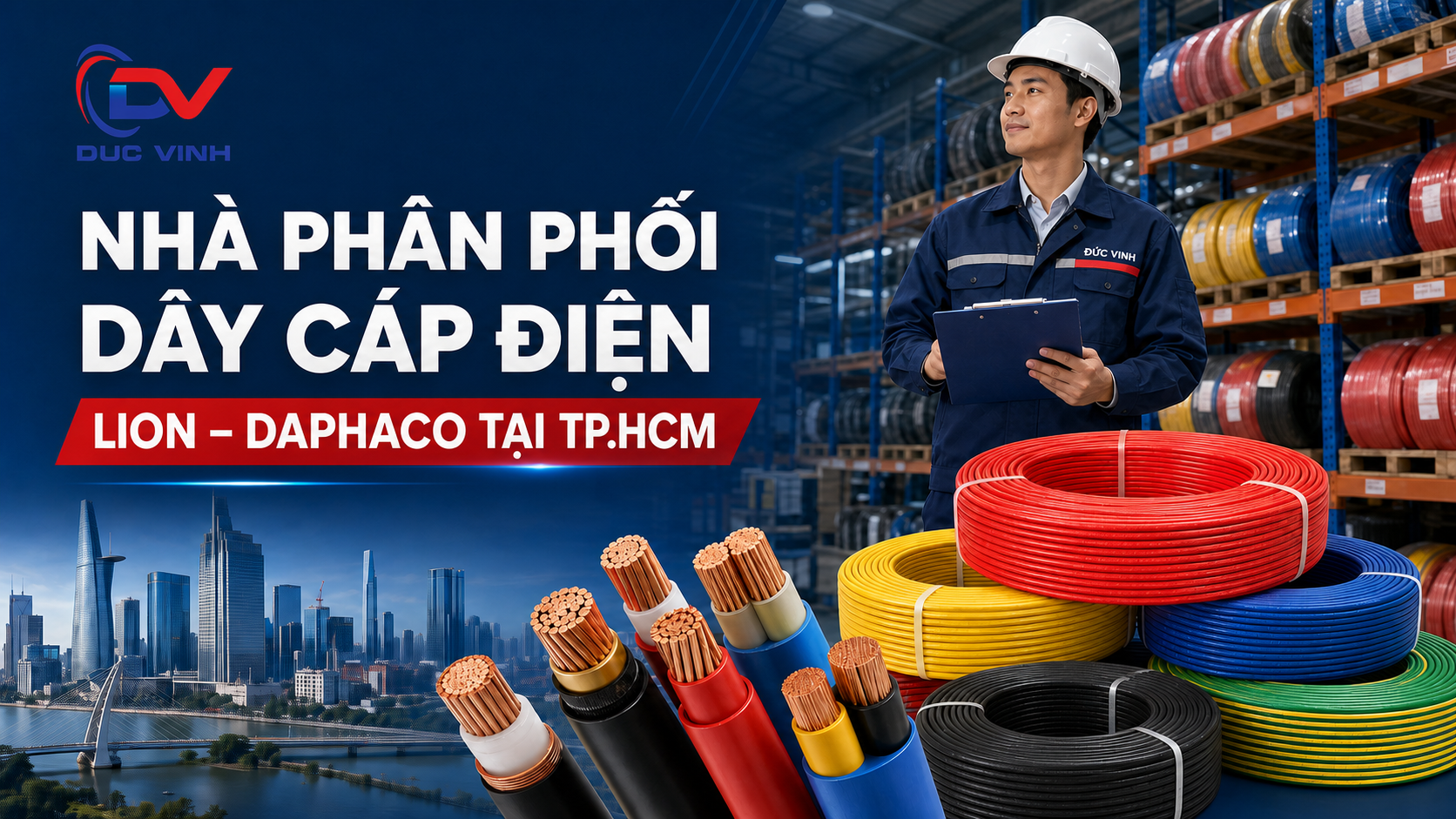 Đức Vinh – Nhà Phân Phối Dây Cáp Điện Lion – Daphaco Tại TP.HCM