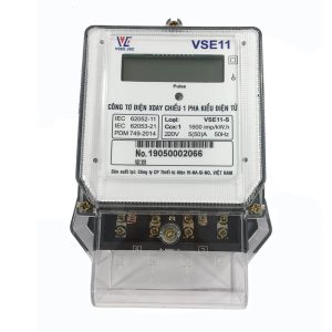 Công tơ điện tử 1 pha 1 giá Vinasino VSE11S 5(80)A 220V