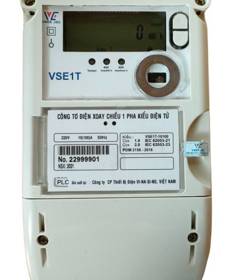 Công tơ điện tử 1 pha Vinasino VSE1T-10100B 10(100)A 220V hai chiều
