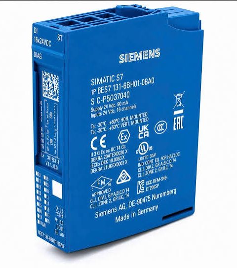 Mô đun ngõ vào số Siemens SIMATIC ET 200SP DI 16x24VDC ST 6ES7131-6BH01-0BA0 chính hãng