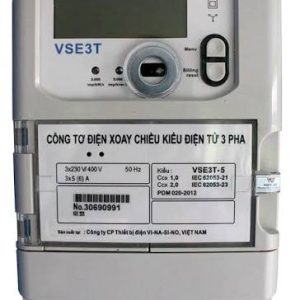 Công tơ điện tử 3 pha nhiều biểu giá Vinasino VSE3T-10100B 10(100)A 230/400V