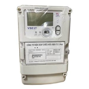 Công tơ điện tử 3 pha gián tiếp 2 chiều Vinasino VSE3T-5B 5(6)A