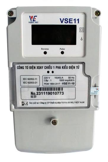 images (48) Công tơ điện tử 1 pha 1 giá Vinasino VSE11-10 10(40)A 220V