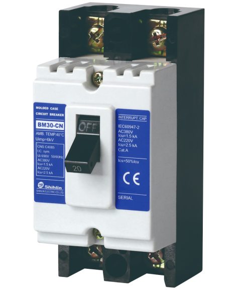 MCCB BM30-CN 2P 20A 1.5kA Shihlin