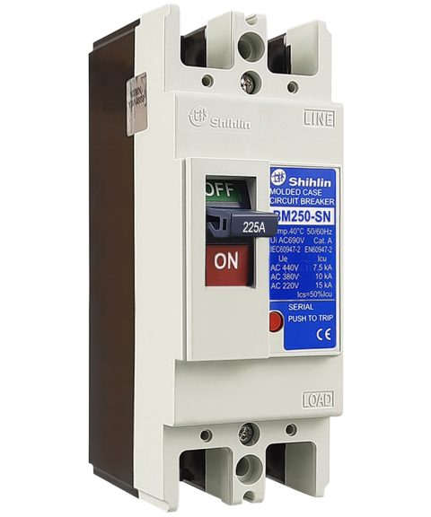 MCCB BM250-SN 2P 225A 30kA Shihlin