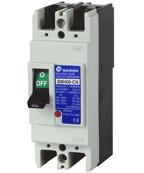 MCCB BM400-CN 2P 400A 25kA Shihlin