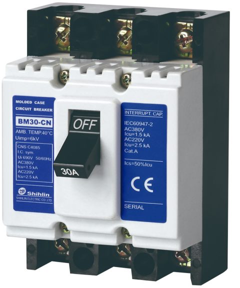 MCCB BM30-CN 3P 30A 1.5kA Shihlin
