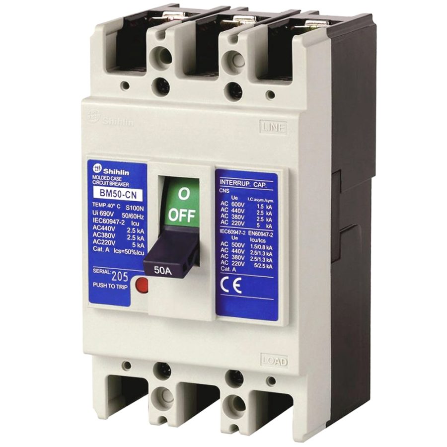 MCCB BM50-CN 3P 50A 2.5kA Shihlin